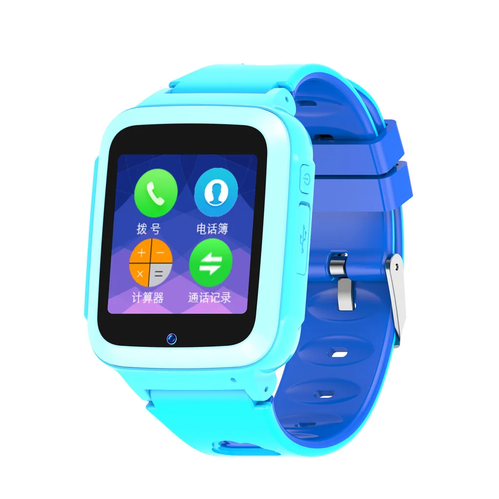 Blue Дети gps Smartwatch1.44 дюймов Анти-потеря Смарт-часы для детей девочек мальчиков камера SOS регистратор сигнала тревоги для Ios Android - Цвет: Blue