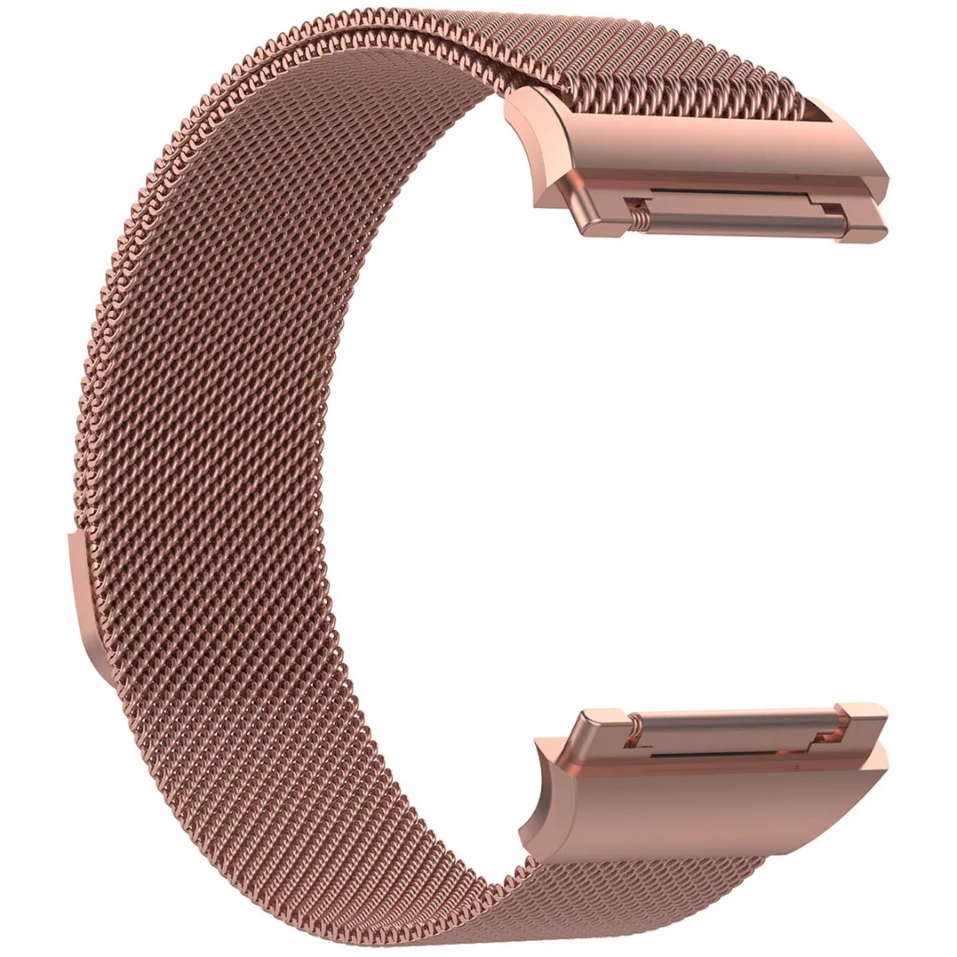 Миланский Магнитный стальной ремешок для мужчин t для Fitbit Ionic Новые мужские и женские часы Петля Браслет ремешок для часов