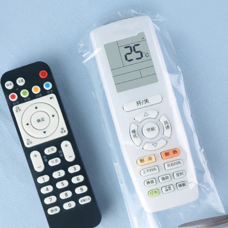 Description Picture 5 of item10pcs PVC Clear Heat Shrink Protective Film for Video TV Air Condition Remote Control Dustproof Cover Waterproof Protective Case