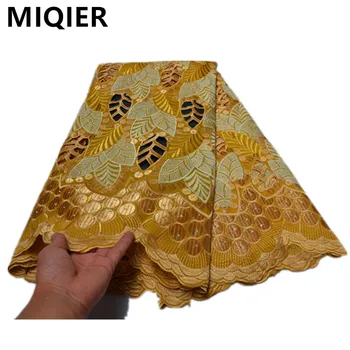 

MIQIER 2020 High Quality African nigerian Lace Fabric velvet lace fabric for sewing cotton Embroidery Tulle Guipure CLP-626