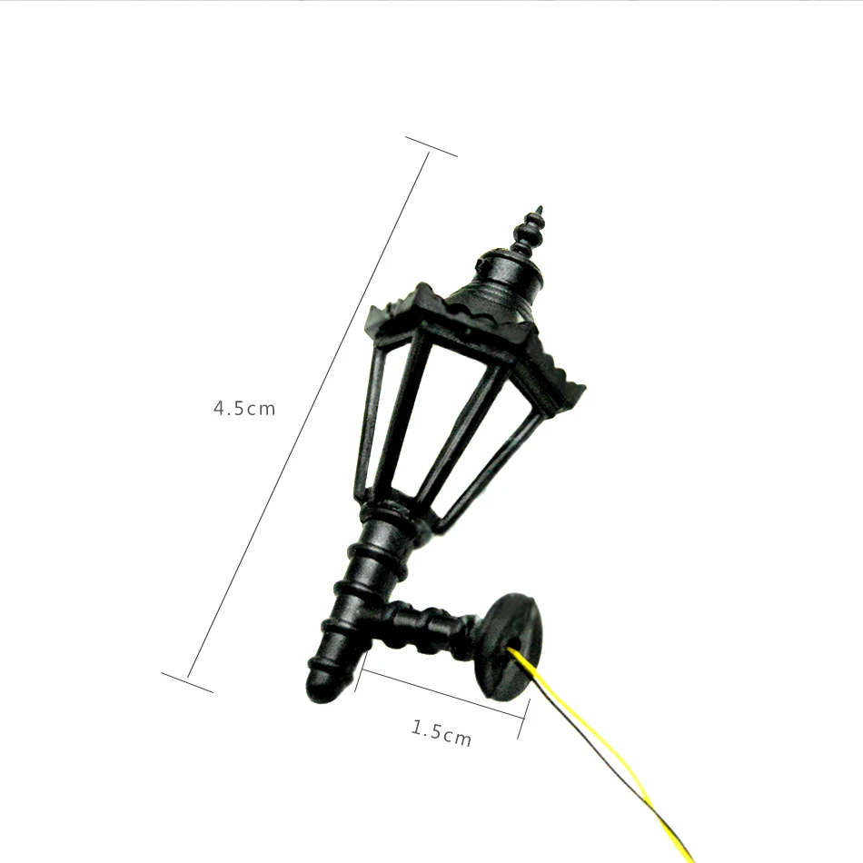 HO OO N Scale 3V Scale Model Led Lamppost Wall Lights Lamps For Building Model Train Landscape Layout 11