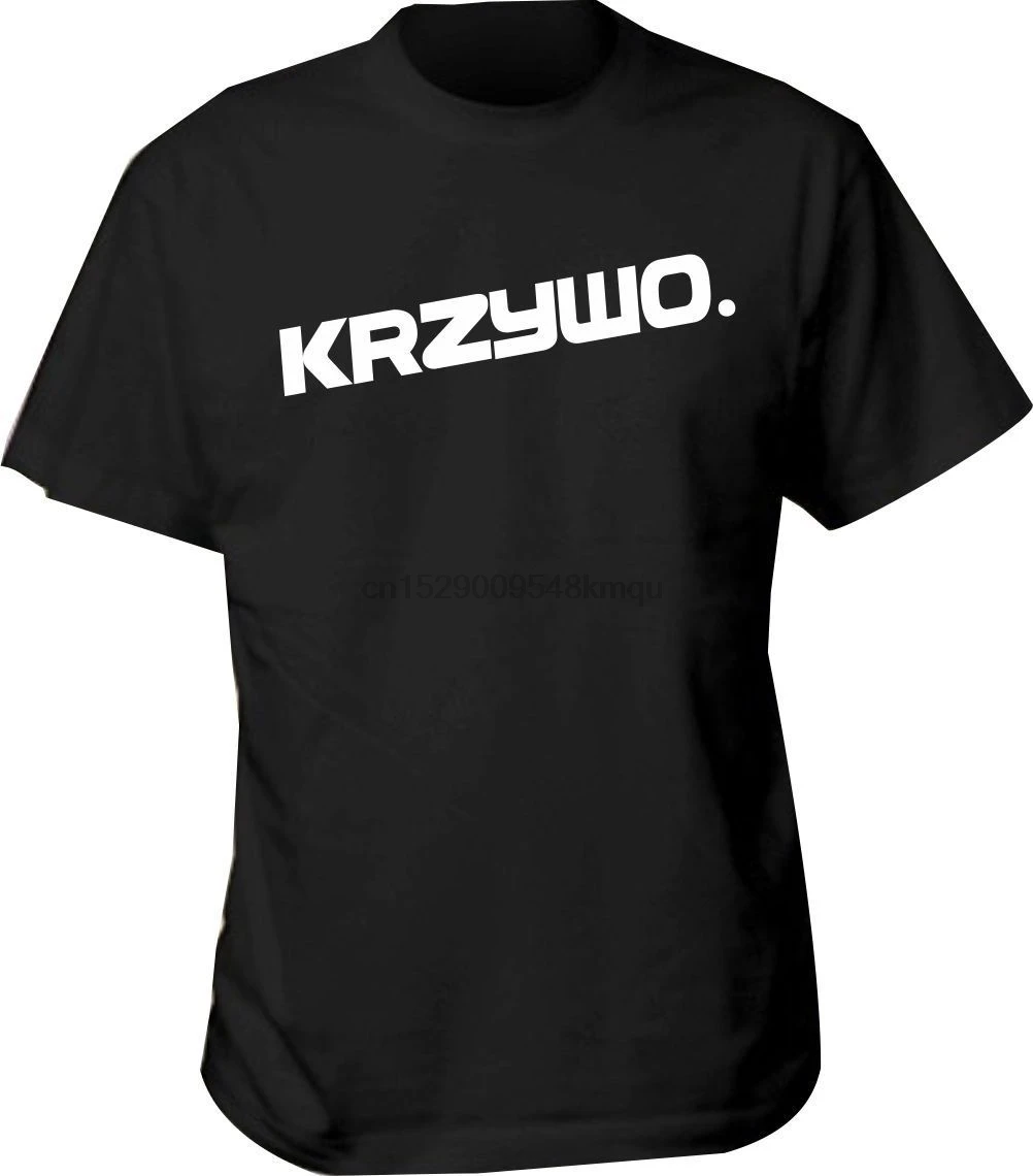 Koszulka krzywo польская футболка polski rap хип-хоп uk prosto mc bluzy 100% хлопковая Топы Оптовая