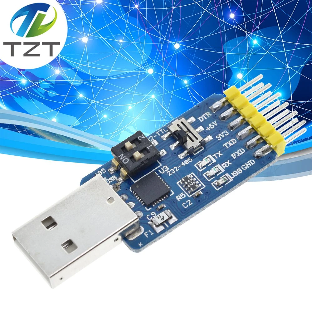 USB CP2102 to TTL RS232 USB TTL to RS485 Mutual Convert 6 in 1 Convert Module USB CP2102 to TTL RS232 USB TTL to RS485 Mutual Convert 6 in 1 Convert Module