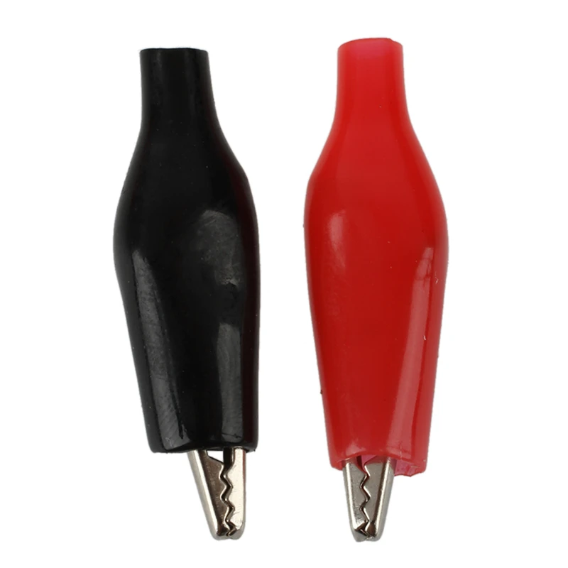 

Hot Sale 100 Pcs Croc Clip for Test Leads Black / Red Crocodile Clips