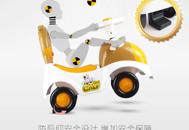 Hengtai подлинный продукт товар рогатый скот скутер младенец корова ходунки корова автомобиль рулевое колесо