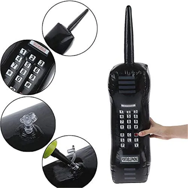 Inflatable Radio Inflatable Mobile Phone Props For 80s 90s Party Supplies Decorations Toys Children Doll Toys For Kid Girls Boys 2
