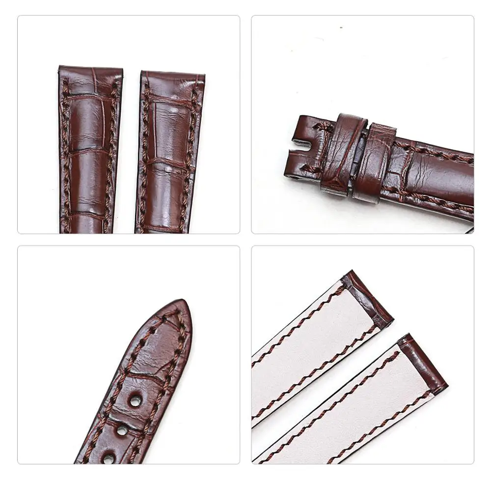 PESNO подходит для blucpain Villeret для женщин 6102/6104/6263/3650A кожа аллигатора Натуральная кожа Ремешки для наручных часов