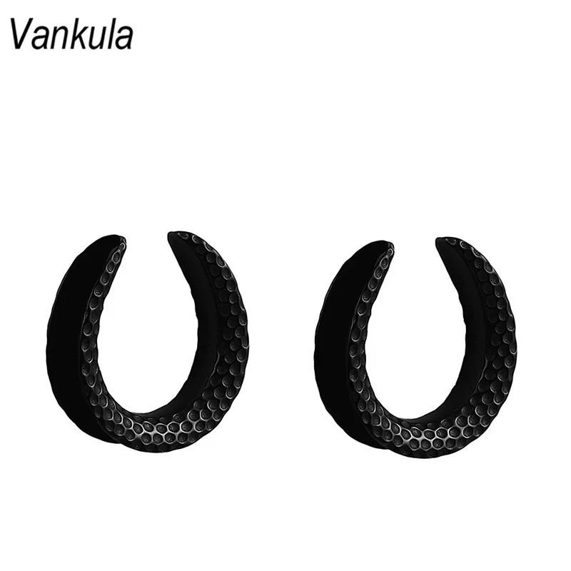 Vankula, 2 шт., новинка, седло, тоннель для ушей, пробки, 316L, нержавеющая сталь, ювелирные изделия для тела, расширители для ушей, тоннели для ушных растяжек