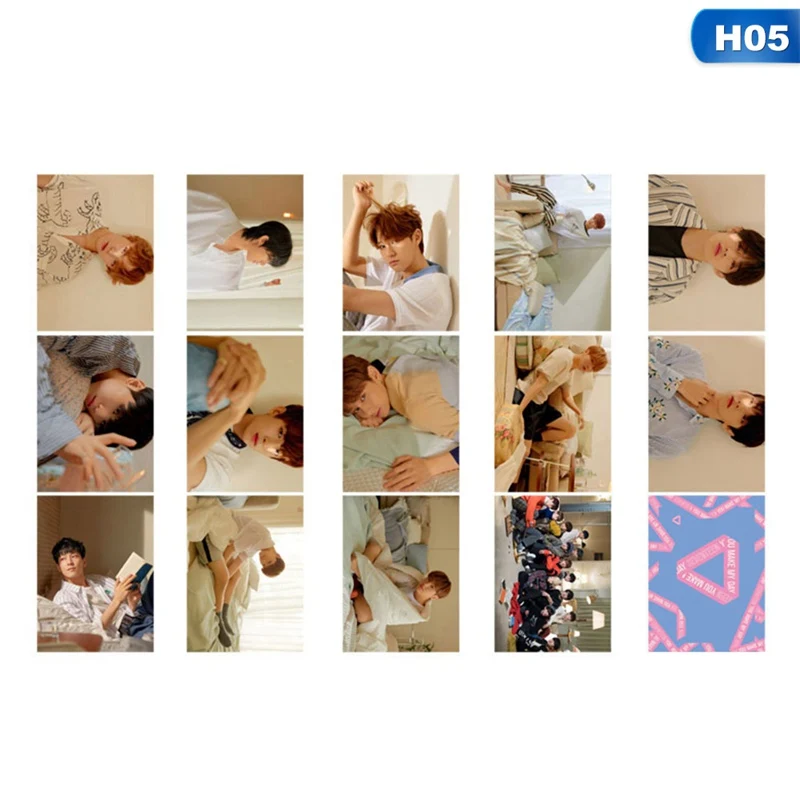 14 шт./компл. KPOP альбом Seventeen двусторонний держатель для карт ЛОМО карта маленький Фотокарта набор