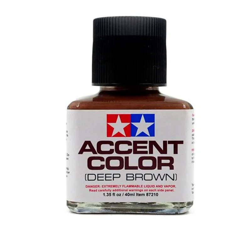 

Tamiya 87210 Panel Line Figure Accent Color Deep-Brown 40ml for Model Hobby Modeling Paint,Random Packaging