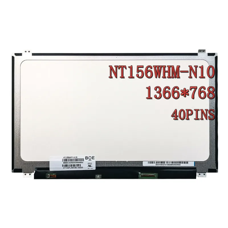 

Тонкая Матрица для ноутбука NT156WHM-N10, LP156WHB-TLC1, N156BGE-L41, TLD1, LTN156AT35, 15,6, 1366 дюйма, ЖК-дисплей, 40-контактный разъем 768 *