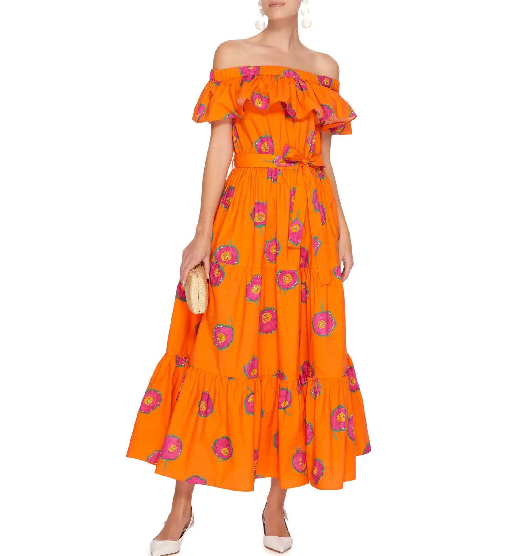 Mooie Vrouwen Boho Bloemenprint Jurk Zomer Strapless Vakantie Strand Jurk Bohemien Lange Maxi Party Jurken Mooie Vrouwen Boho Bloemenprint Jurk Zomer Strapless Vakantie Strand Jurk Bohemien Lange Maxi Party Jurken