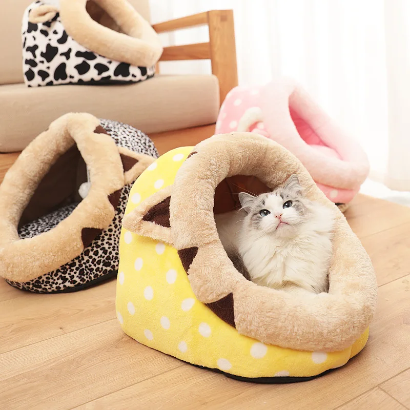 Pet Kennel Winter/Autumn Warm Slippers Nest Cat Bed Animals Shape Design 5 patterns Fashion Good Quality Dog puppy | Дом и сад