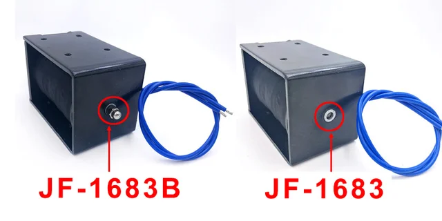 Fielect DC 12V 80N Push Pull Solenoid Electromagnet - 20mm Stroke, 10A, Linear Motion, JF-1683B