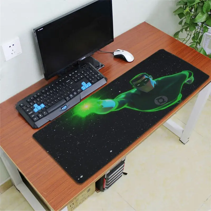 Lock Edge 30x80cm Babaite дизайн герой Зеленый Фонарь силиконовый большой/маленький коврик для мыши игровой резиновый ПК компьютерный игровой коврик для мыши - Цвет: Lock Edge 30x80cm