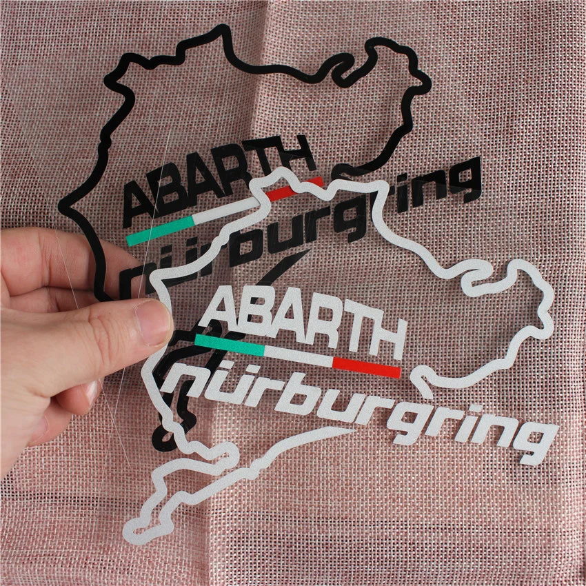 Italia Nurburgring Sticker Sport Racing Body Windows Decal Car Styling Per Abarth Fiat 500 Grande Punto Bravo Doblo Panda Ducato