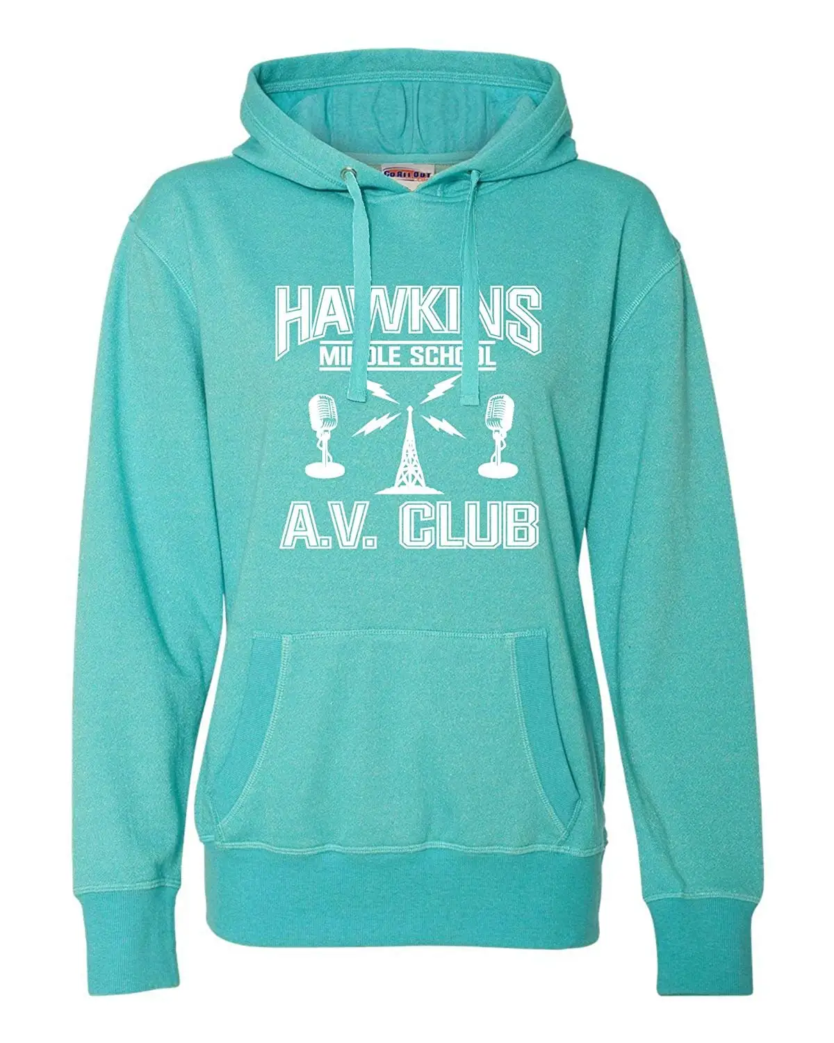 Женская толстовка Hawkins Middle School AV Club с блестками| |