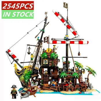 

2020 New Ideas lelepining Pirates of Barracuda Bay 21322 Caribbean Blocks Pirates model Bricks Blocks Toys Kids Birthday Gift