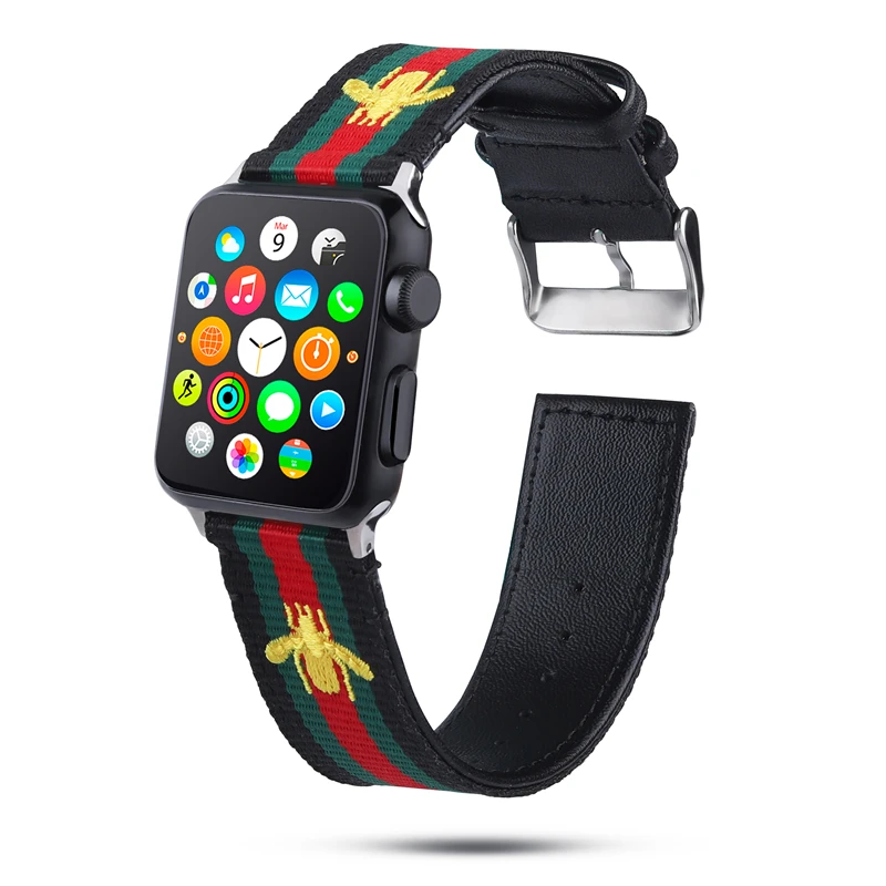 

Little Bee Apple Watch Band For Apple Watch 42/38/40/44mm Original Authentic Apple Watch With Adapter For Iwatch series 4/3/2/1