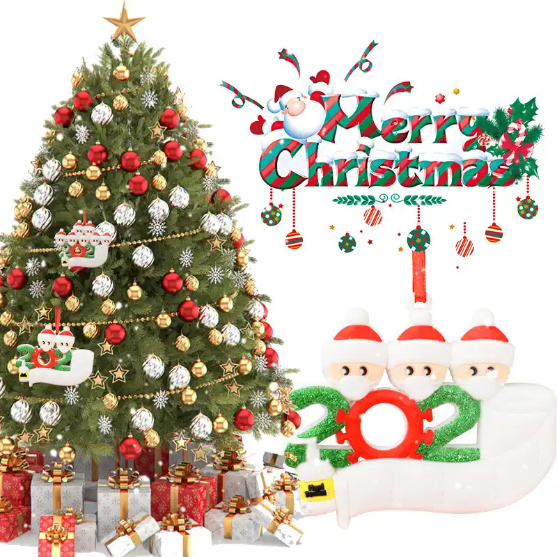 クリスマス樹脂マスク雪だるま家族のクリスマスツリー家の装飾パーソナライズサバイバーペンダント ペンダント ドロップ装飾品 Aliexpress