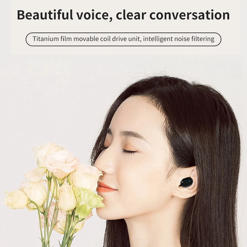 TWS Wireless Bluetooth Earphone 5 0 True Wireless Headsets with Mic Handsfree Earphone for Xiaomi Redmi