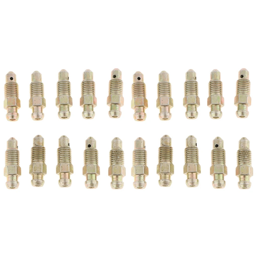 20 шт. M8x1.25x26mm кровоточные винтовые соски для мотоциклов, мопедов, мопедов
