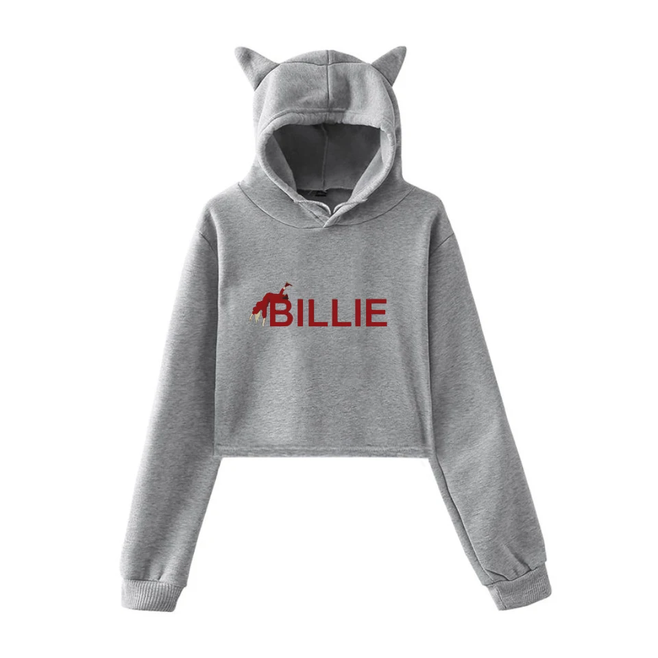 12 Billie Eilish худи Харадзюку толстовки Женская одежда розовая толстовка одежда для девочек уличная с капюшоном зимние топы с длинными рукавами - Цвет: 12