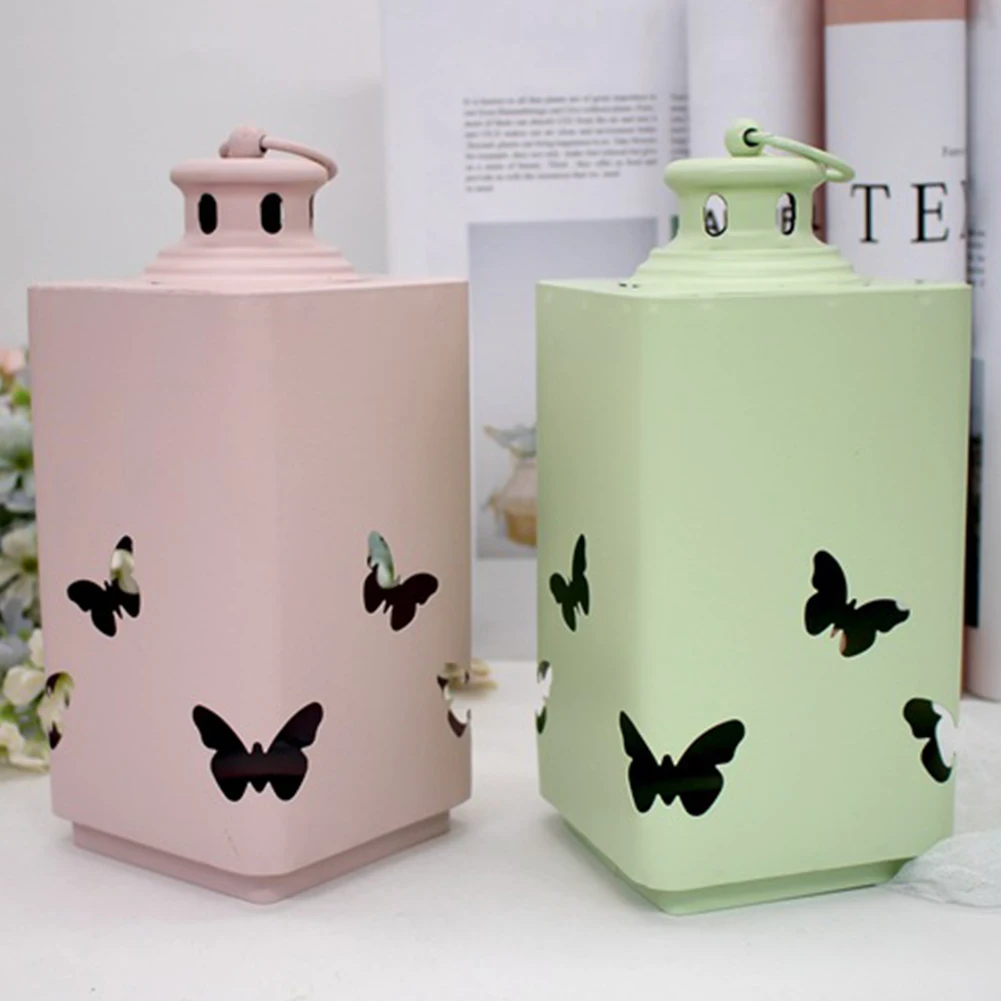 Ветер Подсвечник DIY Бабочка Свадебный орнамент праздник ажурные резные Висячие вечерние ручной подарок