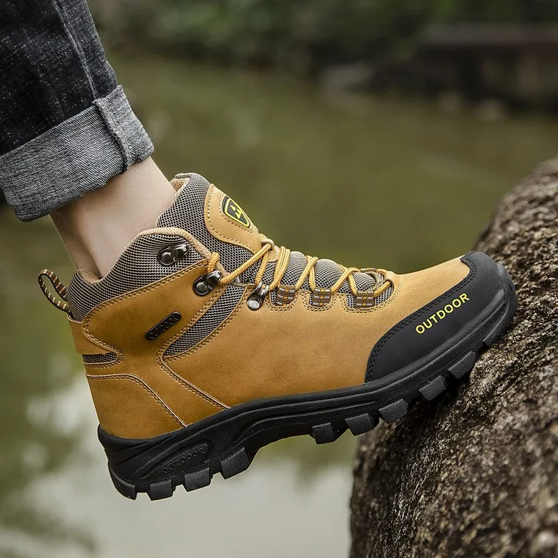 

Large Size 2019 Autumn & Winter New Style Men's Martin Boots Genuine Leather Mid-high Leather Boot Hot Sales