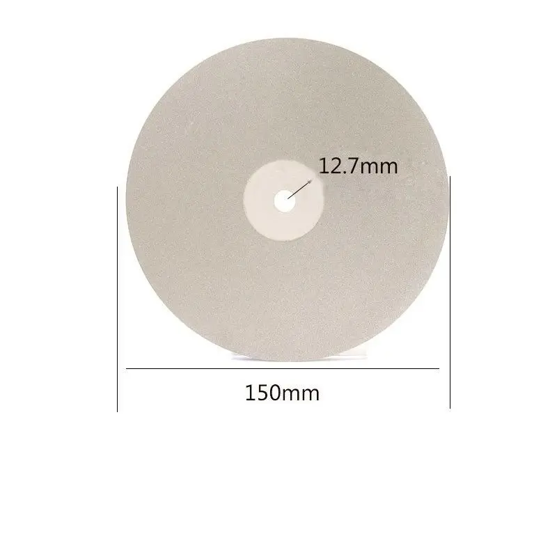 6/" 150mm Diamond Coated Flat Lap Wheel Jewelry Polish Grinding Disc 150~3000Grit