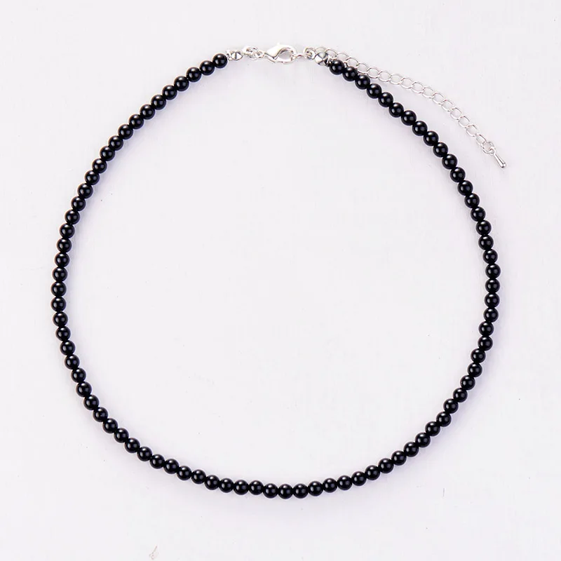 Women Choker 4MM Natural Stones Choker Necklace 2021 Womens Simple Collar Necklace Neck Choker Bohemia Jewelry Dropshipping - Image 4