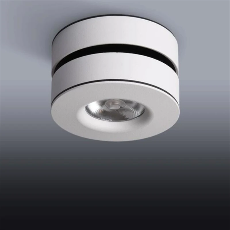 85-265V 10W 15W Dimmable COB LED Surface Mounted Ceiling Lamp Foldable 355 Degree Rotatable Downlight Background Spot Light | Лампы и