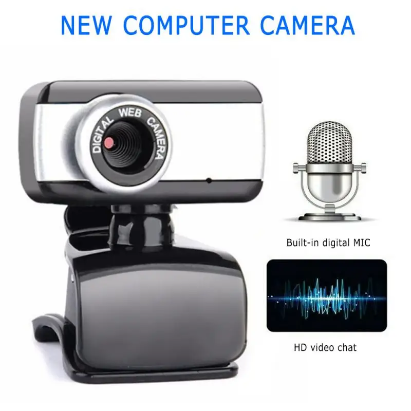 Mini USB 2.0 PC Camera HD Webcam Camera Web Cam For Laptop Desktops E$JB 