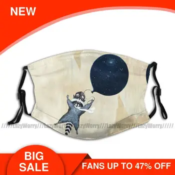 

Racoon Mouth Face Mask Raccoon Facial Mask Funny Adult Fashion with 2 Filters Mask