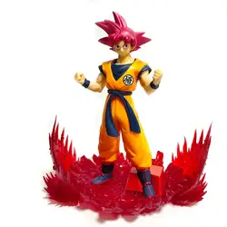 Dragon Ball Z Goku фигурка игрушки Жемчуг дракона супер сайян Бог красные волосы сын аниме Гоку модель DBZ куклы игрушки для детей