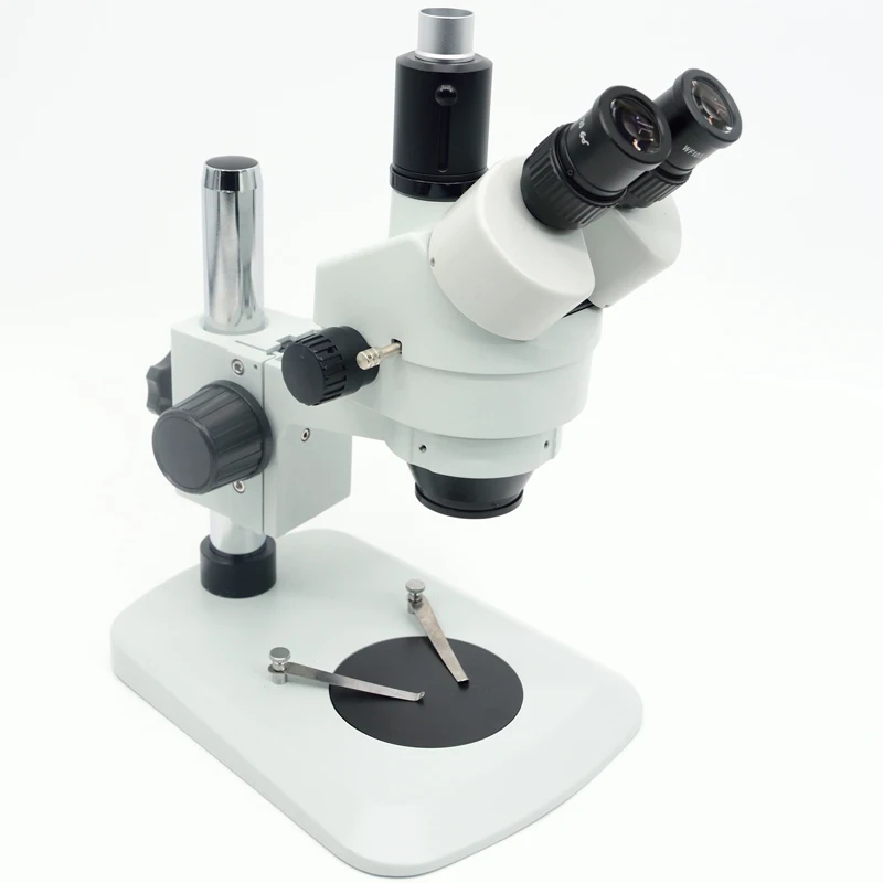 FYSCOPE 7X-45X Table Pillar Stand Zoom Magnification Trinocular Stereo Microscope+144 LED | Инструменты