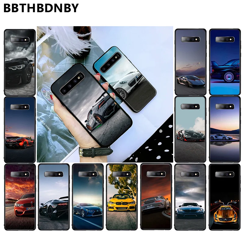 

Blue Red Car for Bmw Bags For Galaxy S9 Pattern TPU Soft Phone Etui for Samsung S9 plus S6 edge plus S7 edge S8 plus S10 plus