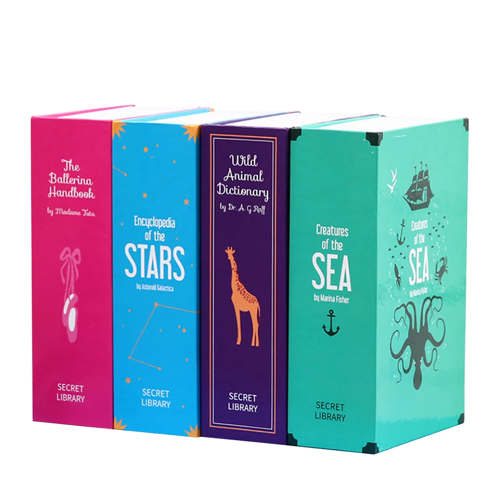 Password Box Safe Simulation Book Mini Home Password Code Book Safe Saving Pot Storage Box Book Password Box Craft #CW