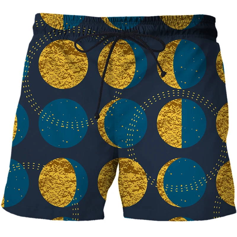 

Мужские пляжные шорты, быстросохнущие Бермуды, плавательные шорты с 3D рисунком, забавные летние топы