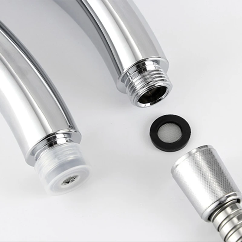 Shower Head 3 Pcs/Set 300 Water Saving Nozzle Holes High Pressure Rainfall Shower Head Set With Holder And Hose Shower Head Set