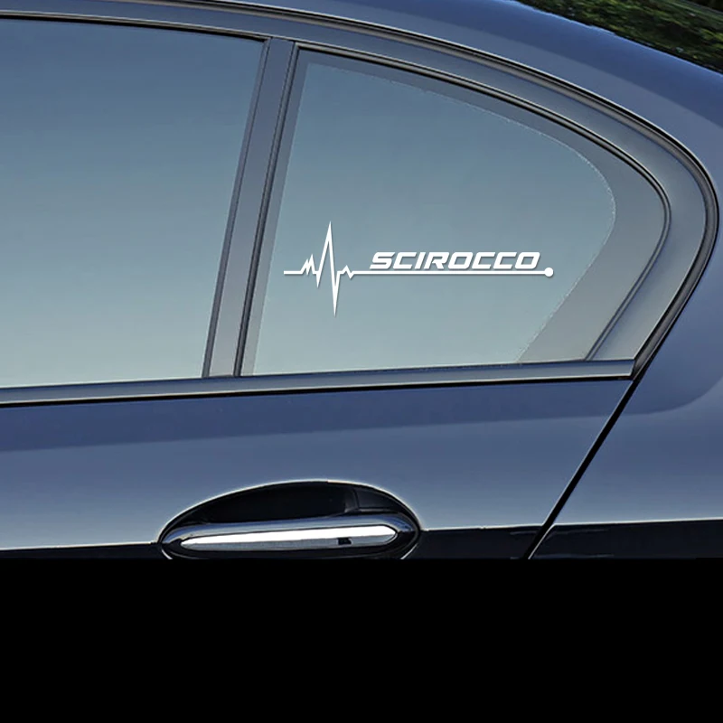 

1pcs Car Windows Sports Racing Sticker Decal For Volkswagen Scirocco Polo Tiguan CC GOLF BEETLE CADDY Emblems Car accessories