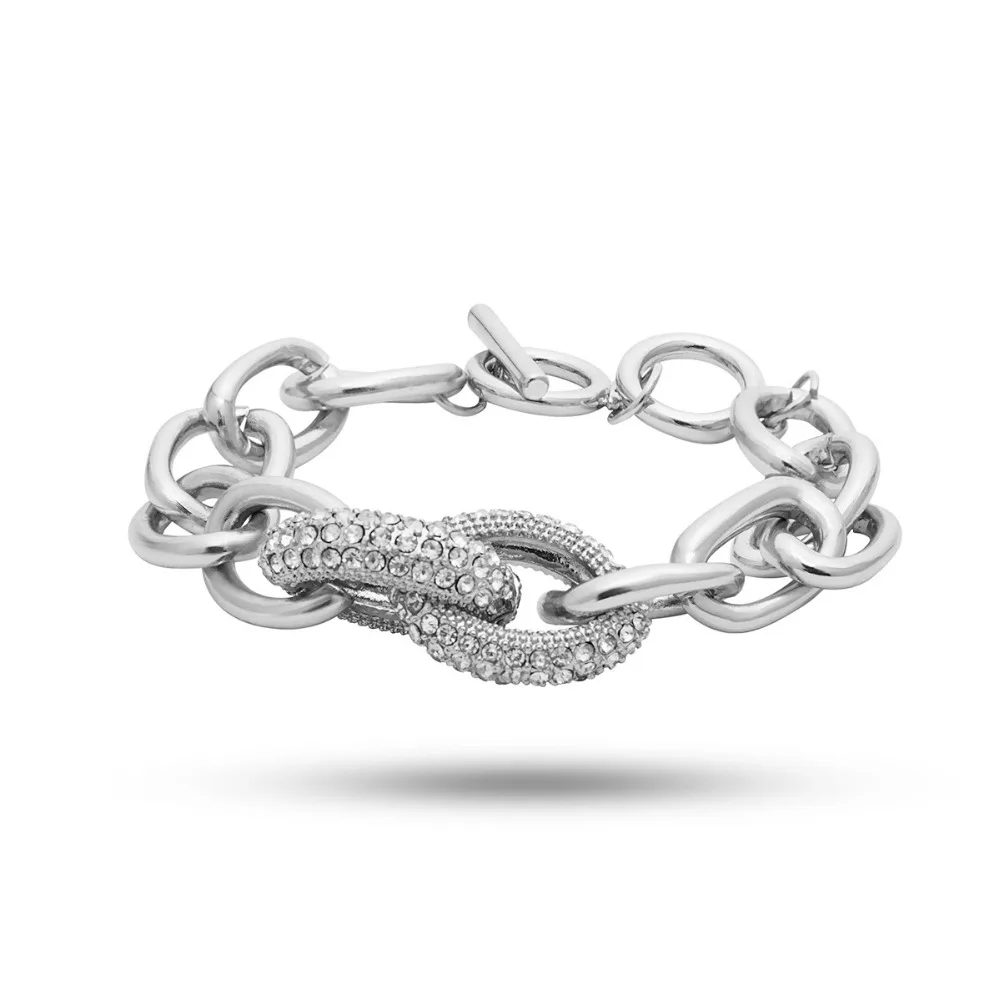 

2020 Fashion Female Simple Chain Bracelet Geometric Personality Link Chain Retro Exaggerated Punk Metal Item Shackles Bracelet