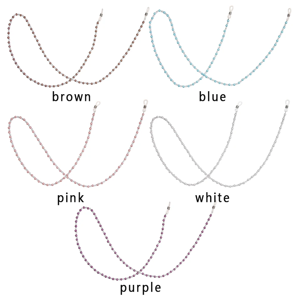 1 шт. Модные Очки Шнурки солнцезащитные очки цепь жемчужное цветное, с бисером солнцезащитные очки для чтения цепочка для очков держатель шнура