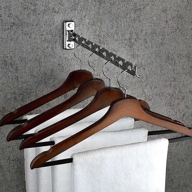 Stainless Steel Clothes Hanger Hook  Clothes Drying Rack Foldable Hook -  6/8 - Aliexpress