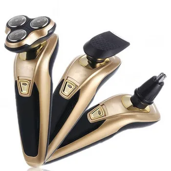 

Rechargeable 3 IN 1 Electric Shaver For Men Floating Razor Washable Electric Beard Shaving Machine Nose Hair Trimmer 40#1010