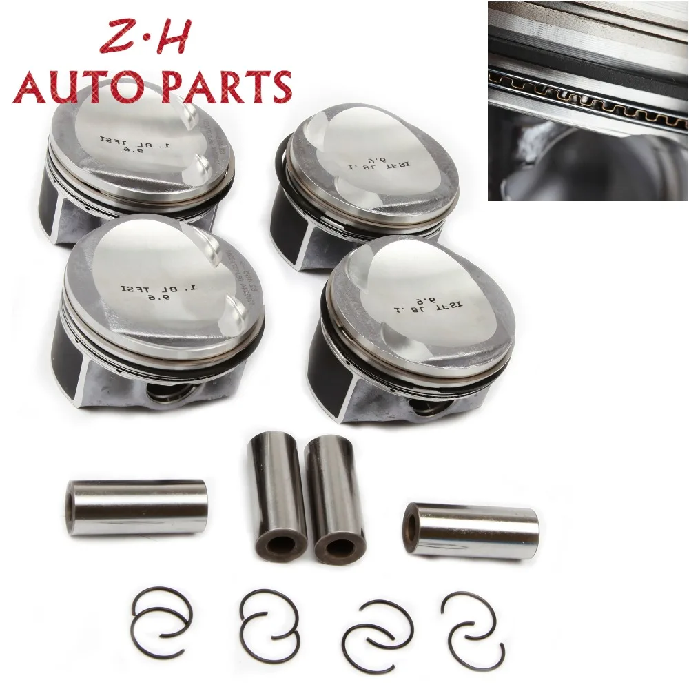 Новый комплект поршневых колец EA888 для Audi A3 A4 A5 TT VW Passat B6 CC Golf Skoda Seat 1 8tsi Pin 21 мм 06H 107