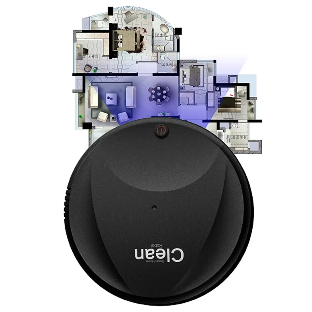Ультра тонкий дизайн usb зарядка Смарт микрофибра Авто Роботизированная Швабра пол робот пылесос чистящее устройство
