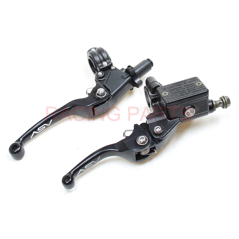 ASV Logo CNC Folding Brake Lever ASV Clutch Lever With Front Pump For Motorcycle Dirt Bike Motocross CRF KLX YZF RMZ