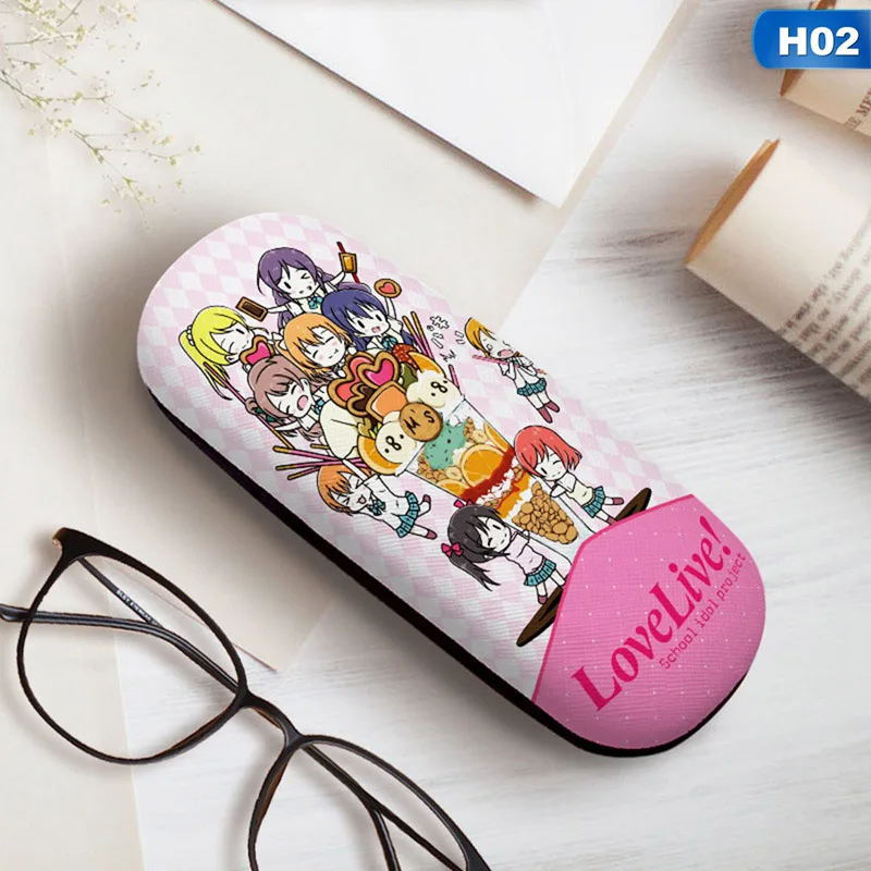 2 Аниме Sword Art Online Fate Re Lovelive! Черный Рок Шутер красочные очки Чехол игрушка Наруто Косплей очки чехол s Moudel игрушки - Цвет: 2