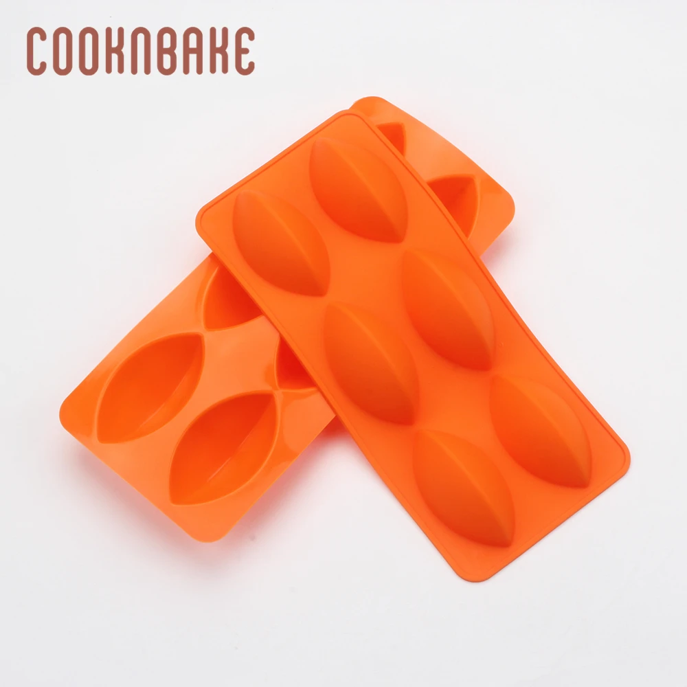 COOKNBAKE силиконовые формы для торта регби конфеты формы для шоколада овальные мыло ручной работы форма выпечка пудинг инструмент для украшения торта